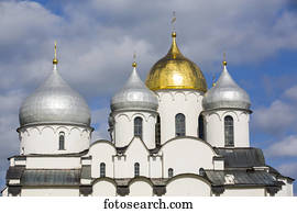 St Sophia Cathedral, 1045-1050, Kremlin, UNESCO World Heritage Site, Veliky Novgorod, Novgorod Oblast, Russia