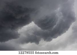 Cumulus and storm clouds; South Shields, Tyne and Wear, England
