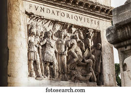 Carved relief; Rome, Italy