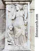 Carved relief; Rome, Italy