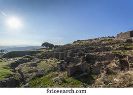 Ruins of an acropolis; Pergamum, Turkey