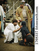 Jesus heals the deaf