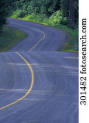 Winding Highway Wells Gray Provincial Park British Columbia Canada