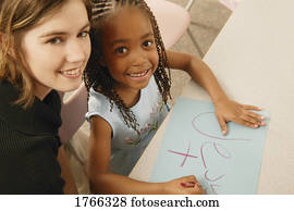 professor, e, criança