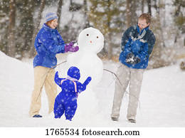 edifício um boneco neve