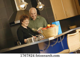 par, cozinheiro, junto