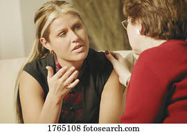 Woman is comforted Woman is comforted