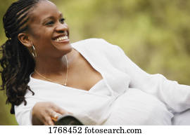 Young pregnant woman