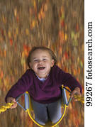 Child on swing