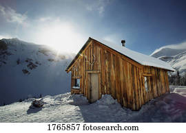 A cabin in the mountains