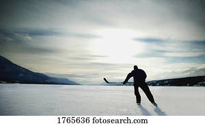 um, jogador hóquei