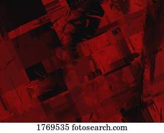 A layered red background