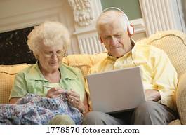 seniores, gastando, tempo, junto