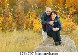 Couple in a field Couple in a field