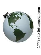 A businessman trying to conquer the earth