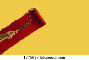 quadro, aquilo, vermelho