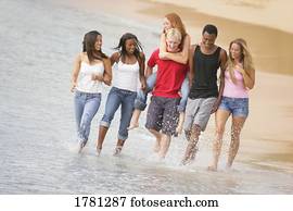 Group of people at the beach Group of people at the beach