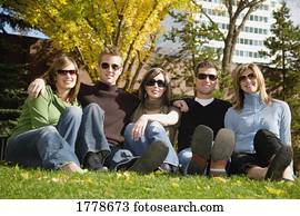 Group of people with sunglasses Group of people with sunglasses