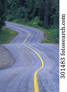 Winding Highway Wells Gray Provincial Park British Columbia Canada