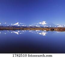 Beautiful blue mountain scene