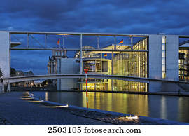 Facade Of Building Haus Huth Entrance Berlin Germany Stock