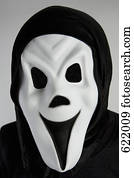 um, fantasma, máscara