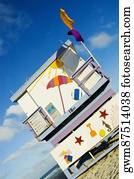 Lifeguard hut on the beach