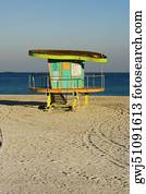 Lifeguard hut on the beach