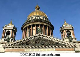Russia, St Petersburg, Saint Isaac cathedral.