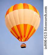 colorido, balão ar quente