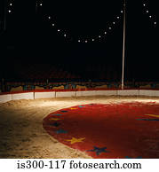 Empty circus stage