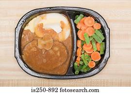 Frozen tv dinner