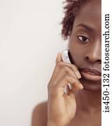 Woman on cellphone Woman on cellphone