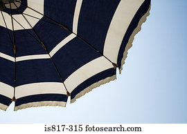 Parasol and blue sky
