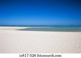 Peaceful beach scene