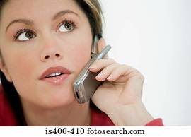 Woman on cellphone Woman on cellphone