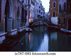 canal, em, veneza