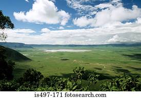 Landscape of ngorongoro crater