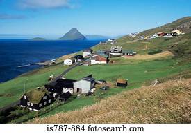 litoral, ajuste, ilhas faroe