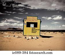 Kiosk in monument valley