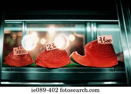 Sushi at fish market