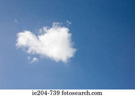 Cloud in blue sky