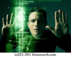 homem, e, tecnologia