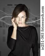 mulher, e, tecnologia