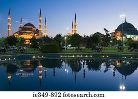 mesquita azul, em, ramadan