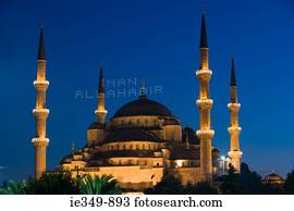 mesquita azul, em, ramadan