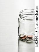 Coins in a jar