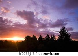 Sunset in happy valley