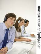 Call centre workers