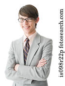 Portrait of a young man in a suit